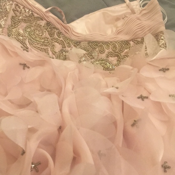 (10) SUE WONG Nocturne midi dress rose colour - Picture 10 of 15